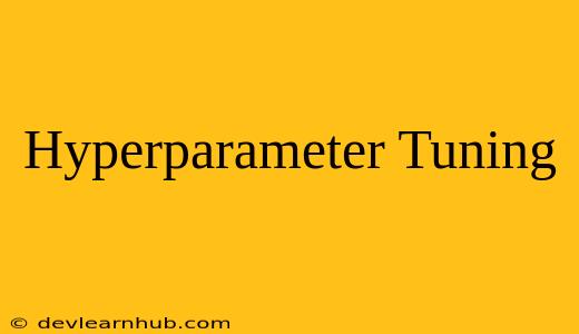 Hyperparameter Tuning