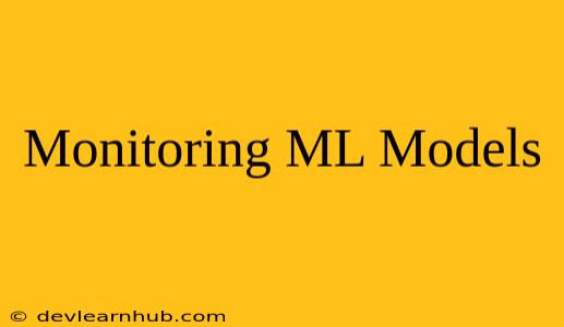 Monitoring ML Models