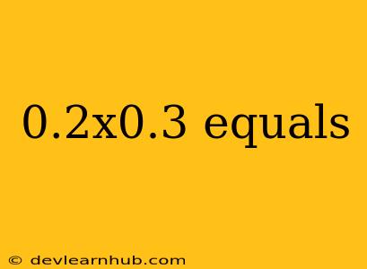 0.2x0.3 Equals