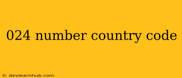 024 Number Country Code