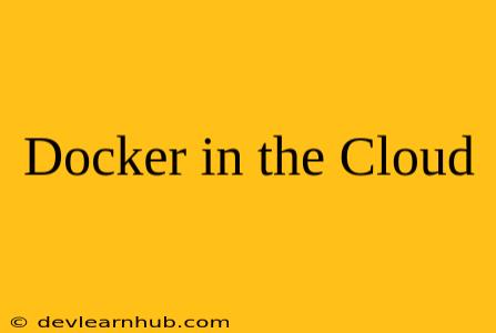 Docker in the Cloud