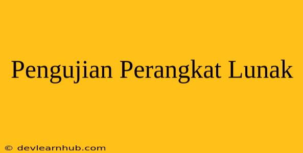 Pengujian Perangkat Lunak